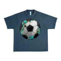 Midnight Navy western sport soccer camouflage turquoise pattern Urban Heavy Tee - Artiststas