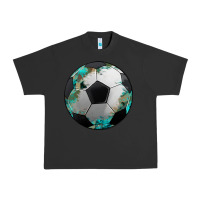 Pigment Black western sport soccer camouflage turquoise pattern Urban Heavy Tee - Artiststas
