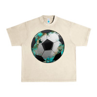 Sandshell western sport soccer camouflage turquoise pattern Urban Heavy Tee - Artiststas