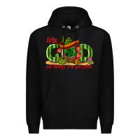Black With God All Things Are Possible Mexico Premium Hoodie - texasbilliewilder