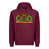 Burgundy With God All Things Are Possible Mexico Premium Hoodie - texasbilliewilder