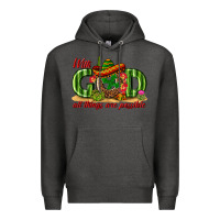 Charcoal Heather With God All Things Are Possible Mexico Premium Hoodie - texasbilliewilder