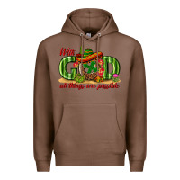 Chestnut With God All Things Are Possible Mexico Premium Hoodie - texasbilliewilder