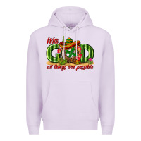Lilac With God All Things Are Possible Mexico Premium Hoodie - texasbilliewilder