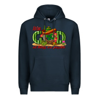Navy With God All Things Are Possible Mexico Premium Hoodie - texasbilliewilder