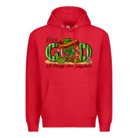 Red With God All Things Are Possible Mexico Premium Hoodie - texasbilliewilder