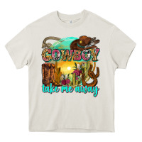 Cream cowboy take me away Heavy Core Tee - Zillion Design Studio