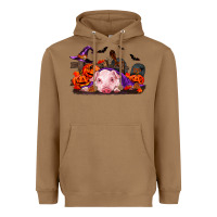 Toasted Coconut Halloween Baby Pig Heavyweight Hoodie - RanaPortraitStore