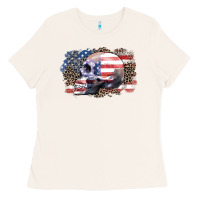 Bone american skull Ladies Tee - Zillion Design Studio