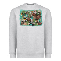 Cactus Cowboy Hat Background Heavyweight Sweatshirt | Teevron