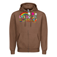 Chestnut childcare life Zipper Hoodie - NancyCooperArtShop