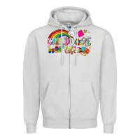 Dove Grey childcare life Zipper Hoodie - NancyCooperArtShop