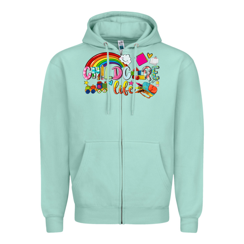 Childcare Life Zipper Hoodie by NancyCooperArtShop | Teevron