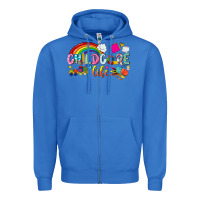 True Royal childcare life Zipper Hoodie - NancyCooperArtShop