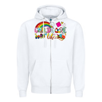 White childcare life Zipper Hoodie - NancyCooperArtShop