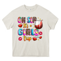 Cream oh sip its a girls Heavy Core Tee - texasbilliewilder