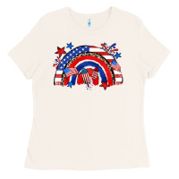 Bone American rainbow Ladies Tee - Zillion Design Studio