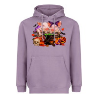 Lavender halloween pigs Heavyweight Hoodie - RanaPortraitStore