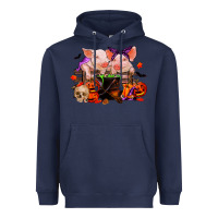 Navy halloween pigs Heavyweight Hoodie - RanaPortraitStore