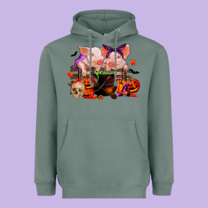 Halloween Pigs Heavyweight Hoodie Designed By Ranaportraitstore