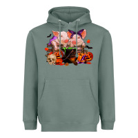 Sage halloween pigs Heavyweight Hoodie - RanaPortraitStore
