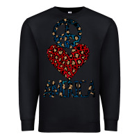 Black Peace Love America Premium Sweatshirt - Bettercallsaul