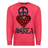 Cardinal Peace Love America Premium Sweatshirt - Bettercallsaul
