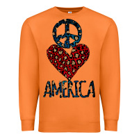 Carrot Peace Love America Premium Sweatshirt - Bettercallsaul