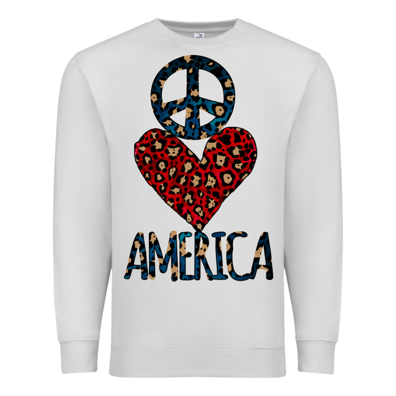 Peace Love America Premium Sweatshirt by Bettercallsaul | Teevron