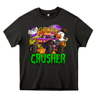 Asphalt spooky crusher monster truck Heavy Core Tee - BarkalooDesign