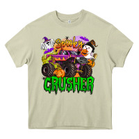 Mossy spooky crusher monster truck Heavy Core Tee - BarkalooDesign