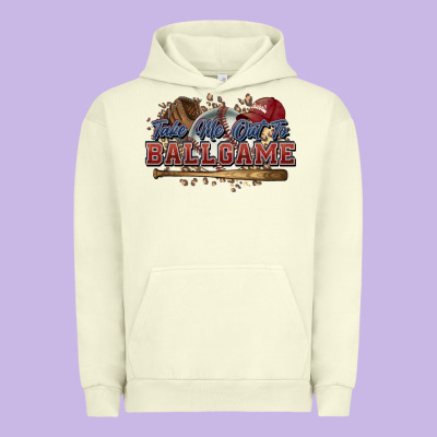 Take Me Out To Ball Game Baseball Urban Hoodie Designed By Howdyjamesfarm