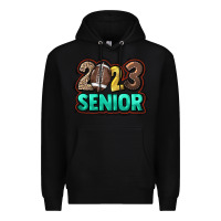 Black 2023 senior Football Premium Hoodie - NancyCooperArtShop
