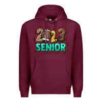 Burgundy 2023 senior Football Premium Hoodie - NancyCooperArtShop