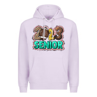 Lilac 2023 senior Football Premium Hoodie - NancyCooperArtShop