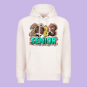2023 Senior Football Premium Hoodie Designed By Nancycooperartshop