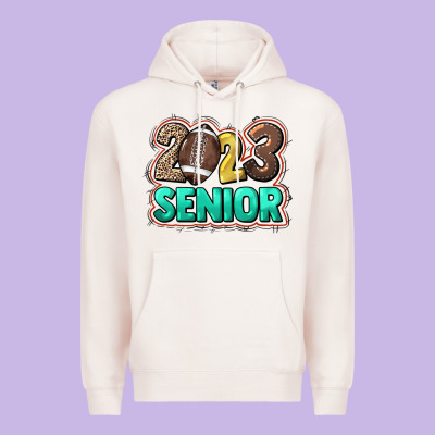 2023 Senior Football Premium Hoodie Designed By Nancycooperartshop