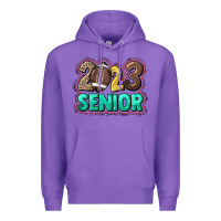 Purple 2023 senior Football Premium Hoodie - NancyCooperArtShop