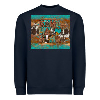 Navy mama mama mama Heavyweight Sweatshirt - Artiststas