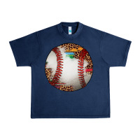 Navy western baseball leopard serape pattern Urban Heavy Tee - Artiststas
