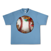 Pebble Blue western baseball leopard serape pattern Urban Heavy Tee - Artiststas