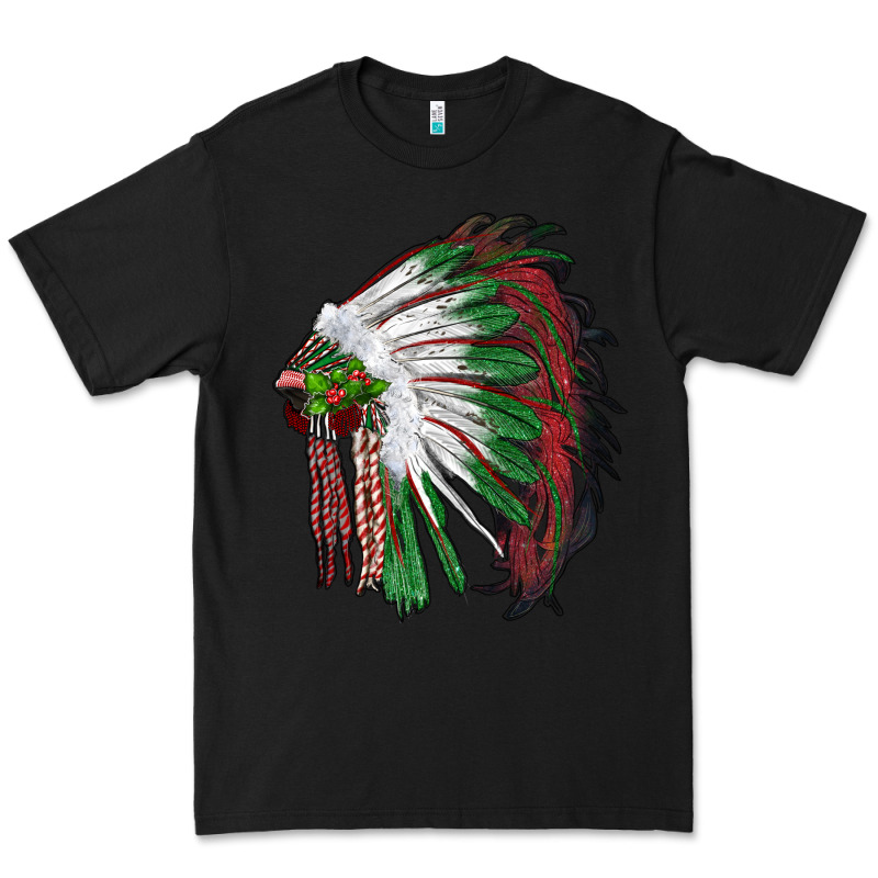 Christmas Indian Feather Headdress Premium Tee by RanaPortraitStore | Teevron