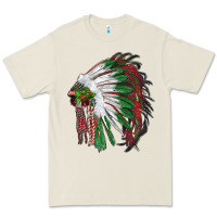 Bone christmas indian feather headdress Premium Tee - RanaPortraitStore