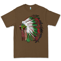 Cacao christmas indian feather headdress Premium Tee - RanaPortraitStore