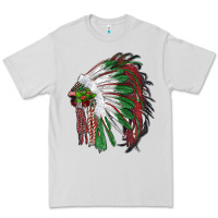 Dove Grey christmas indian feather headdress Premium Tee - RanaPortraitStore