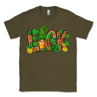 Army Green luck with gnome and beer Classic Tee - NancyCooperArtShop