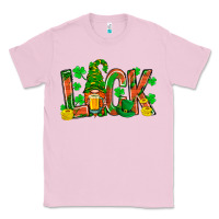 Bubblegum Pink luck with gnome and beer Classic Tee - NancyCooperArtShop
