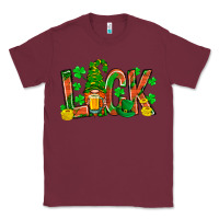 Burgundy luck with gnome and beer Classic Tee - NancyCooperArtShop