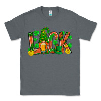 Charcoal Heather luck with gnome and beer Classic Tee - NancyCooperArtShop