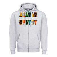 Heather Grey custom crayons with pencil Zipper Hoodie - NancyCooperArtShop